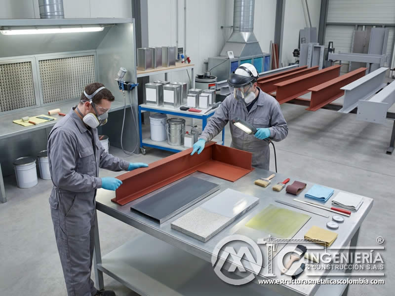 Tipos de imprimaciones para recubrimientos industriales sobre metal en Bogotá, Colombia. Montajes, Ingeniería y Construcción. MIC SAS.