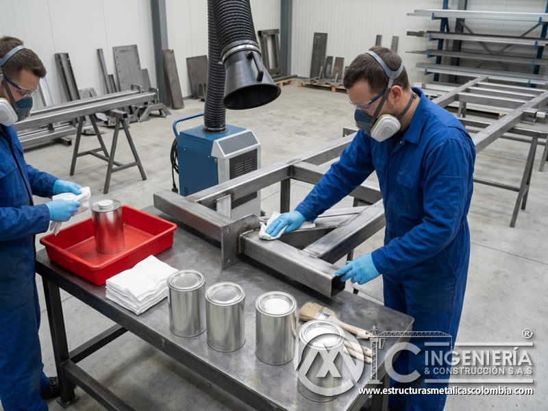 Solventes orgánicos para limpieza de grasa en metal industrial en Bogotá, Colombia. Montajes, Ingeniería y Construcción. MIC SAS.