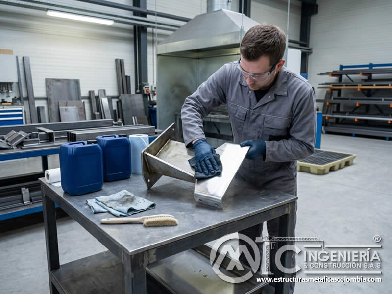Desengrasantes biodegradables para superficies metálicas industriales en Bogotá, Colombia. Montajes, Ingeniería y Construcción. MIC SAS.