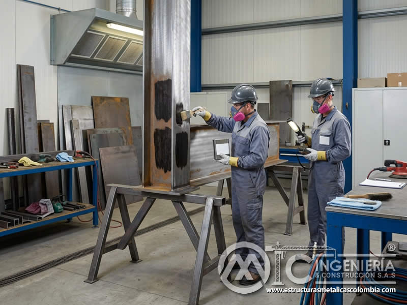 Convertidores de óxido aplicados en superficies metálicas industriales en Bogotá, Colombia. Montajes, Ingeniería y Construcción. MIC SAS.