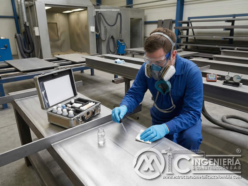 Kits de prueba de contaminación de superficie antes de pintar en Bogotá, Colombia. Montajes, Ingeniería y Construcción. MIC SAS.