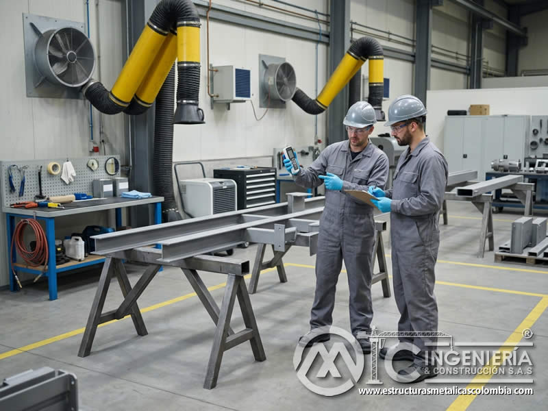 Condiciones ideales para preparación de superficies industriales en Bogotá, Colombia. Montajes, Ingeniería y Construcción. MIC SAS.