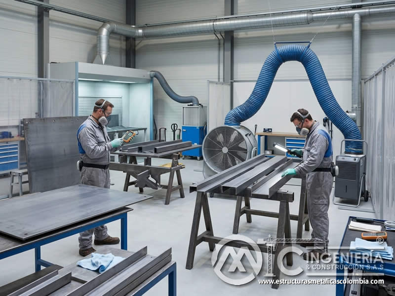 Ventilación para control de humedad en recubrimientos industriales en Bogotá, Colombia. Montajes, Ingeniería y Construcción. MIC SAS.