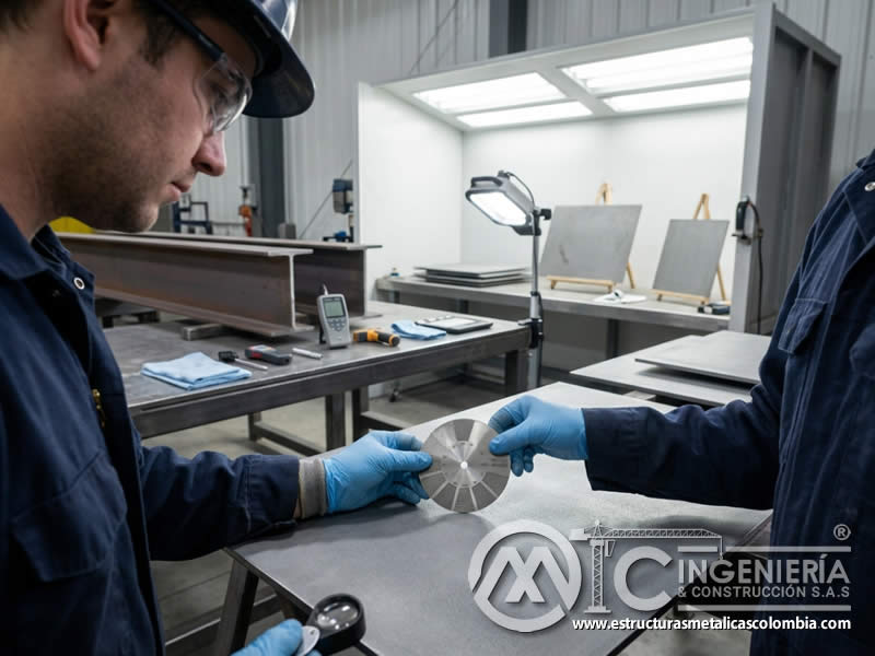 Comparador de rugosidad para perfil de anclaje en metal en Bogotá, Colombia. Montajes, Ingeniería y Construcción. MIC SAS.