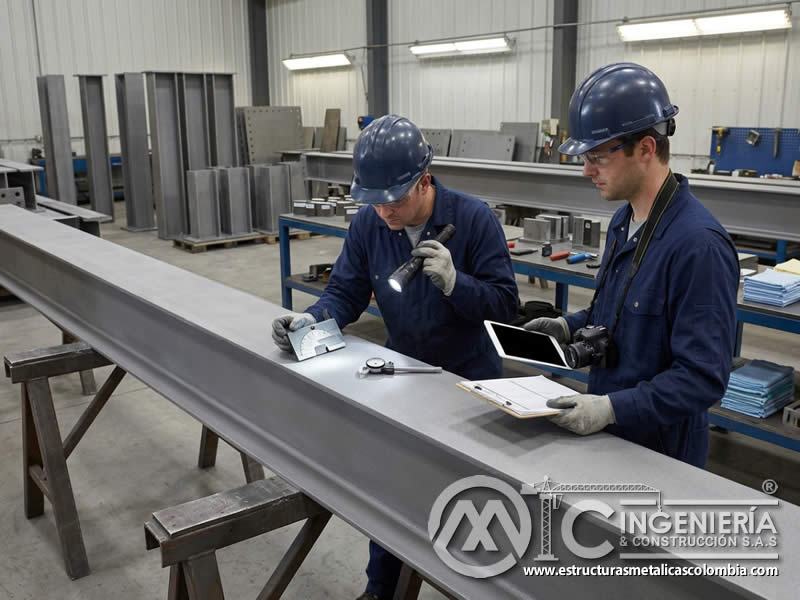 Registro y documentación de inspección de superficies industriales en Bogotá, Colombia. Montajes, Ingeniería y Construcción. MIC SAS.