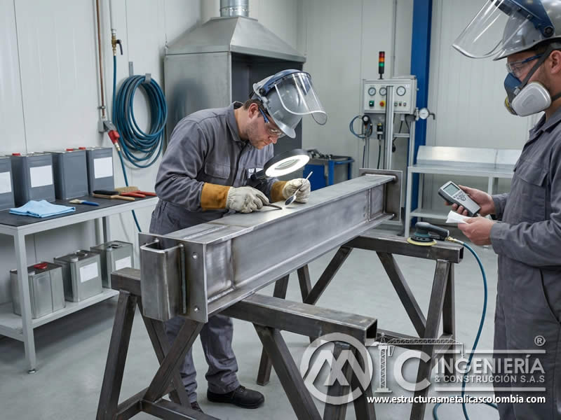 Criterios de aceptación de limpieza para recubrimiento industrial durable en Bogotá, Colombia. Montajes, Ingeniería y Construcción. MIC SAS.