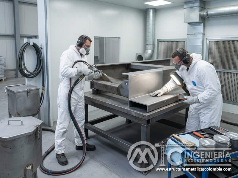 Abrasivos seleccionados para limpieza de superficies industriales en Bogotá, Colombia. Montajes, Ingeniería y Construcción. MIC SAS.