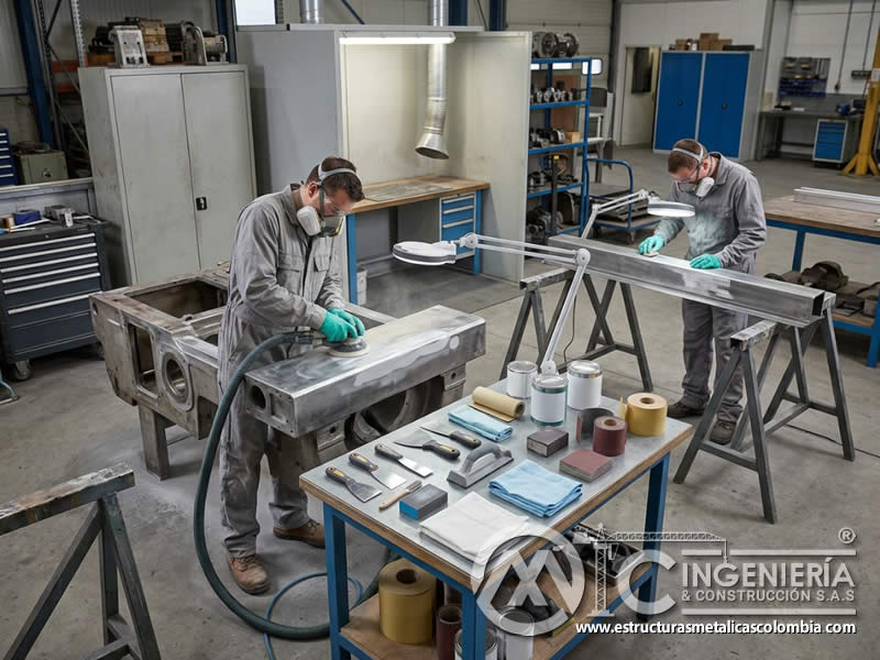 Herramientas y equipos para reparación de superficies industriales en Bogotá, Colombia. Montajes, Ingeniería y Construcción. MIC SAS.