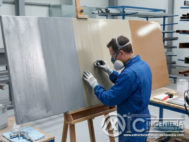 Revisión de compatibilidad entre capas de pintura industrial en Bogotá, Colombia. Montajes, Ingeniería y Construcción. MIC SAS.