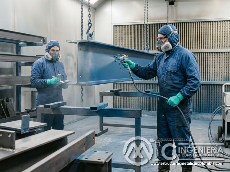 Equipos de pulverización para pintura industrial en Bogotá, Colombia. Montajes, Ingeniería y Construcción. MIC SAS.