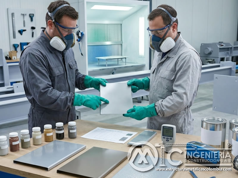 COV y metales pesados en selección de pintura industrial en Bogotá, Colombia. Montajes, Ingeniería y Construcción. MIC SAS.