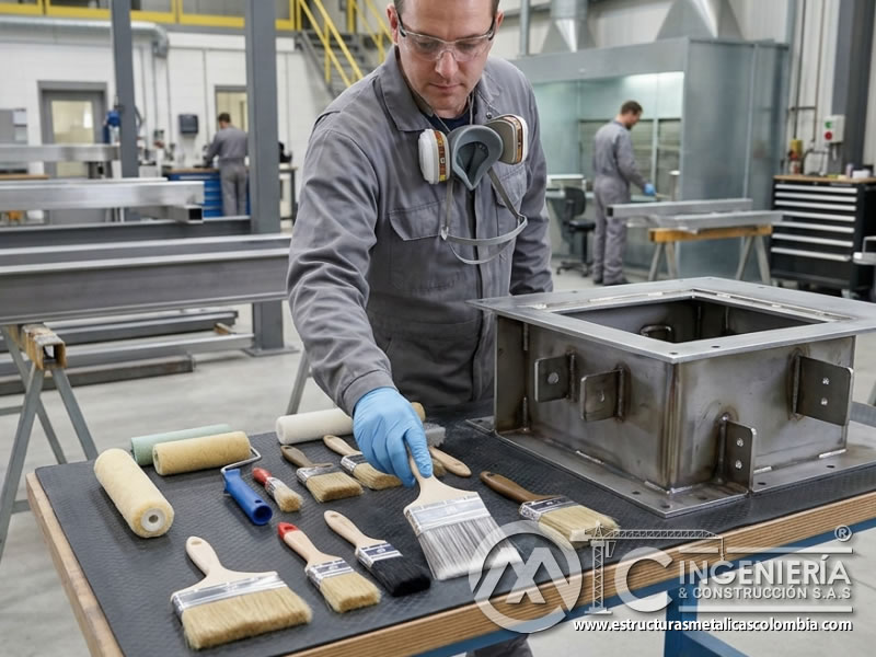 Selección de brocha adecuada para pintura industrial en Bogotá, Colombia. Montajes, Ingeniería y Construcción. MIC SAS.