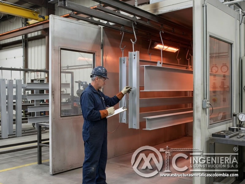 Control de temperatura de curado de pintura industrial en Bogotá, Colombia. Montajes, Ingeniería y Construcción. MIC SAS.