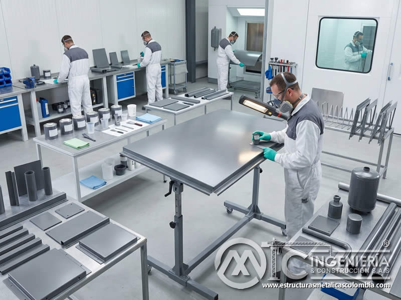 Poliuretanos en pinturas industriales para acabados durables, flexibles y resistentes a intemperie, abrasión y exposición exterior en Bogotá, Colombia. Montajes, Ingeniería y Construcción. MIC SAS.