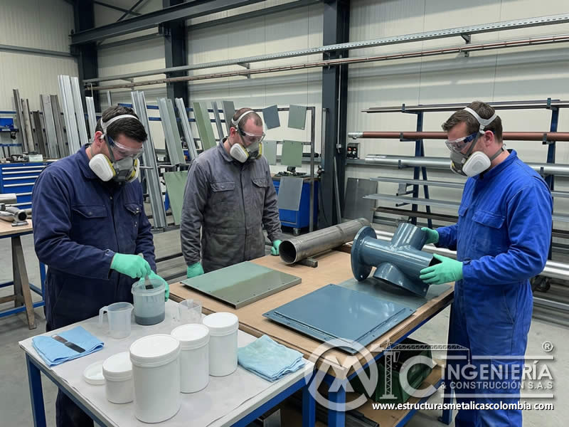 Mecanismos de protección de aditivos anticorrosivos en pintura industrial mediante barrera, pasivación e inhibición química en Bogotá, Colombia. Montajes, Ingeniería y Construcción. MIC SAS.