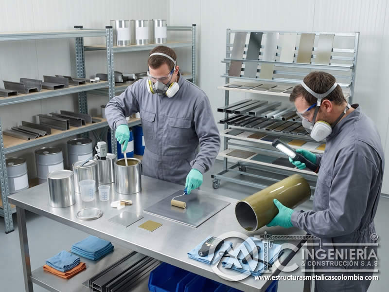Resinas epóxicas para pinturas industriales con alta resistencia química, adherencia y durabilidad sobre superficies metálicas en Bogotá, Colombia. Montajes, Ingeniería y Construcción. MIC SAS.