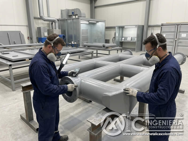 Pintura industrial para energía, marina, petróleo y gas, enfocada en protección de equipos expuestos a corrosión y ambientes severos en Bogotá, Colombia. Montajes, Ingeniería y Construcción. MIC SAS.