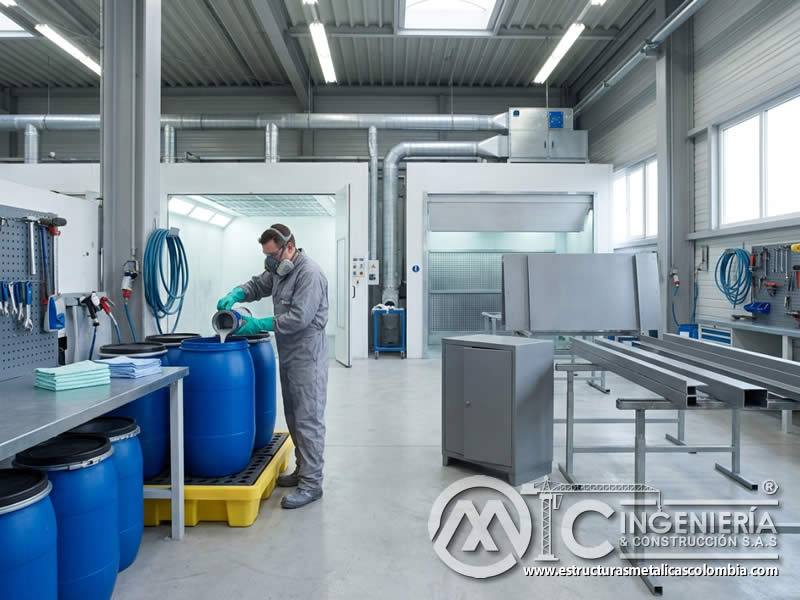 Gestión de residuos de pintura industrial para procesos metálicos en Bogotá, Colombia. Montajes, Ingeniería y Construcción. MIC SAS.