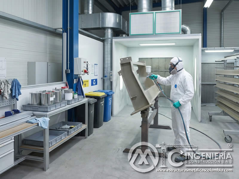 Manejo de disolventes tóxicos en servicios de pintura industrial en Bogotá, Colombia. Montajes, Ingeniería y Construcción. MIC SAS.