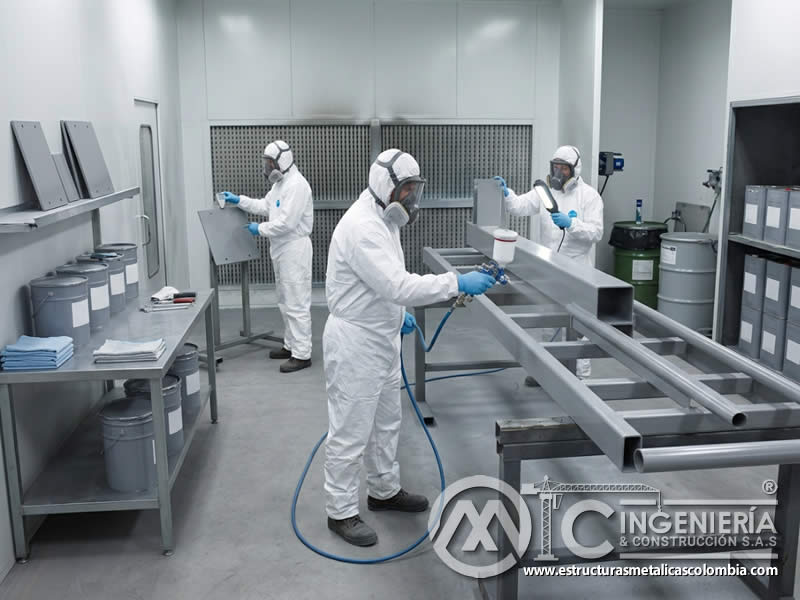 Cumplimiento de resoluciones de seguridad en procesos de pintura industrial en Bogotá, Colombia. Montajes, Ingeniería y Construcción. MIC SAS.