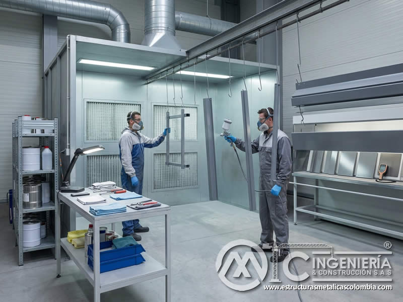 Control de compuestos orgánicos volátiles en pintura industrial en Bogotá, Colombia. Montajes, Ingeniería y Construcción. MIC SAS.