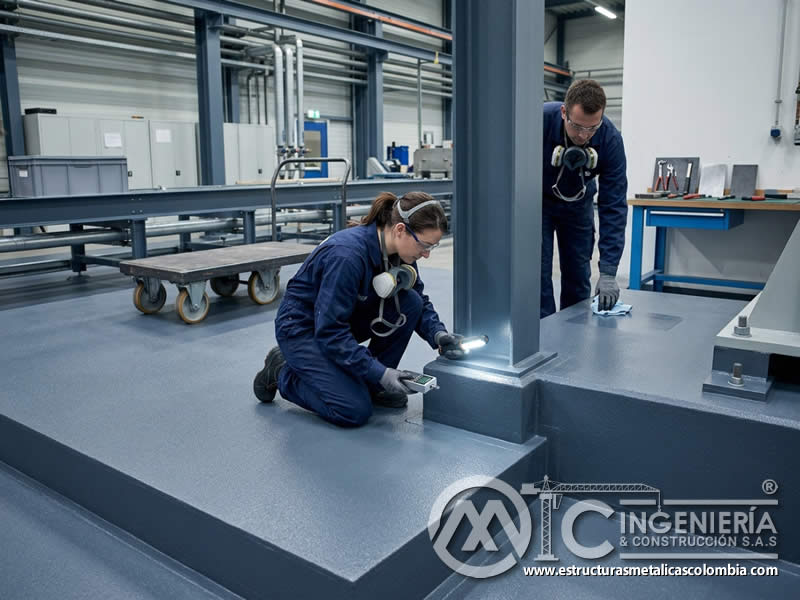 Resistencia a la abrasión de pintura industrial para defender superficies frente a fricción, partículas, tránsito y desgaste continuo en Bogotá, Colombia. Montajes, Ingeniería y Construcción. MIC SAS.