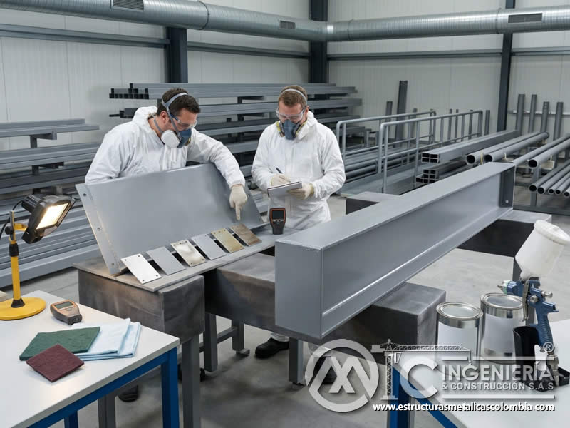 Neutralización de agentes corrosivos mediante componentes de pintura industrial que ayudan a proteger superficies metálicas en Bogotá, Colombia. Montajes, Ingeniería y Construcción. MIC SAS.