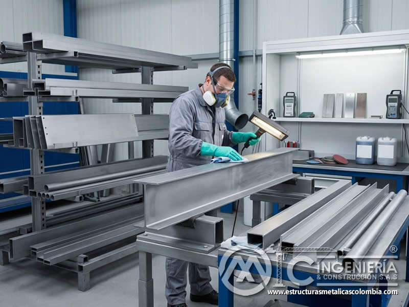 Pasivación de superficies metálicas mediante pintura industrial con componentes que reducen la actividad corrosiva del sustrato en Bogotá, Colombia. Montajes, Ingeniería y Construcción. MIC SAS.