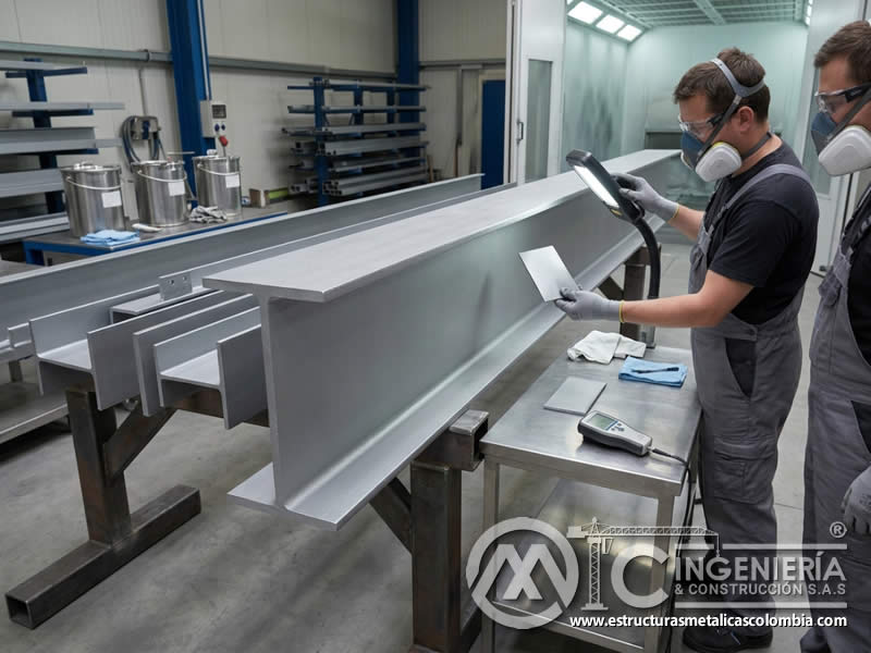 Protección catódica con pinturas ricas en zinc para conservar acero mediante acción galvánica y defensa anticorrosiva en Bogotá, Colombia. Montajes, Ingeniería y Construcción. MIC SAS.
