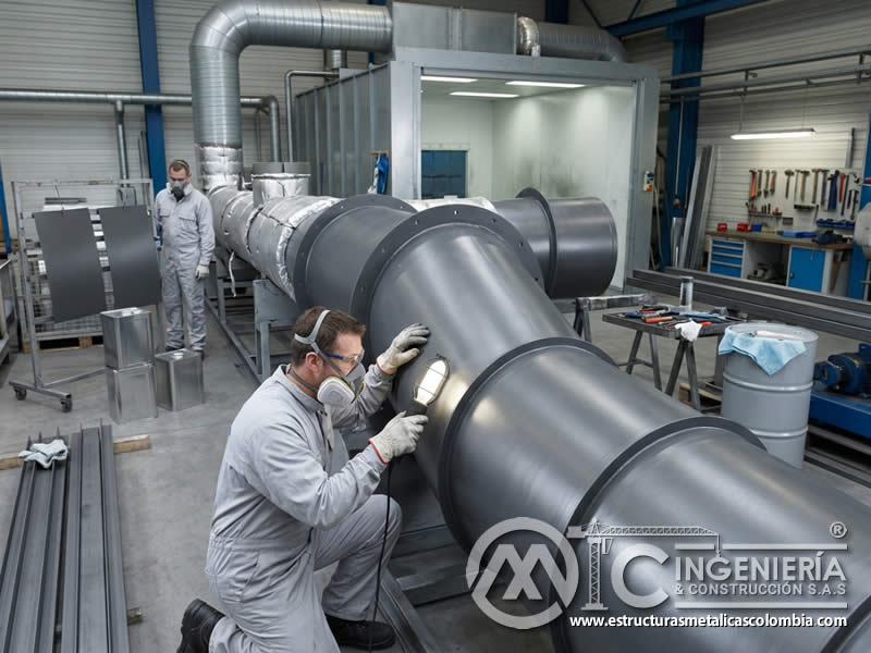 Pintura industrial resistente a altas temperaturas para proteger equipos, tuberías y superficies expuestas a calor extremo en Bogotá, Colombia. Montajes, Ingeniería y Construcción. MIC SAS.