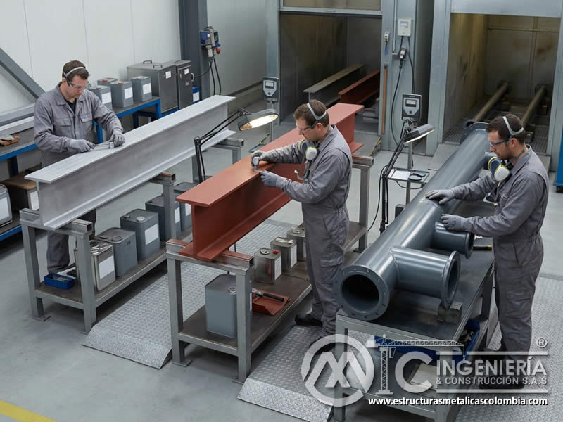 Mecanismos durables de protección anticorrosiva mediante barrera, inhibición, imprimación y recubrimiento continuo en Bogotá, Colombia. Montajes, Ingeniería y Construcción. MIC SAS.