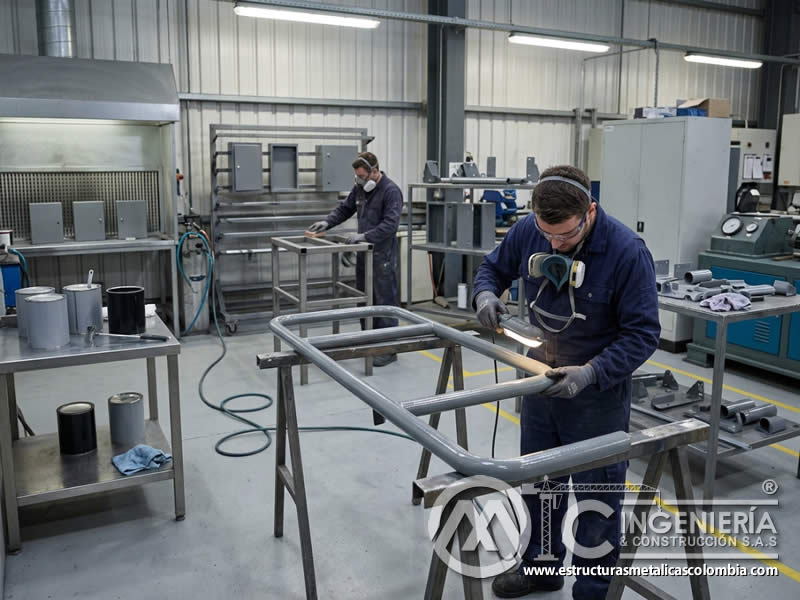 Aplicaciones recomendadas de pinturas alquídicas en estructuras, elementos metálicos, madera, mantenimiento y acabados industriales ligeros en Bogotá, Colombia. Montajes, Ingeniería y Construcción. MIC SAS.