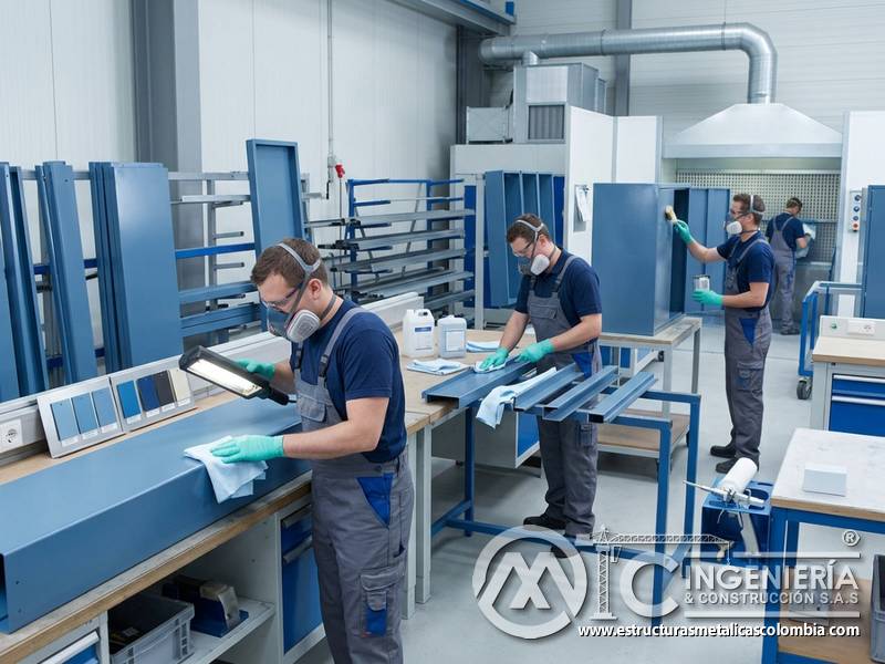 Programa de mantenimiento para conservar color de recubrimientos industriales en Bogotá, Colombia. Montajes, Ingeniería y Construcción. MIC SAS.