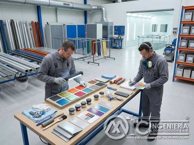 Selección de colores resistentes a decoloración para pintura industrial en Bogotá, Colombia. Montajes, Ingeniería y Construcción. MIC SAS.