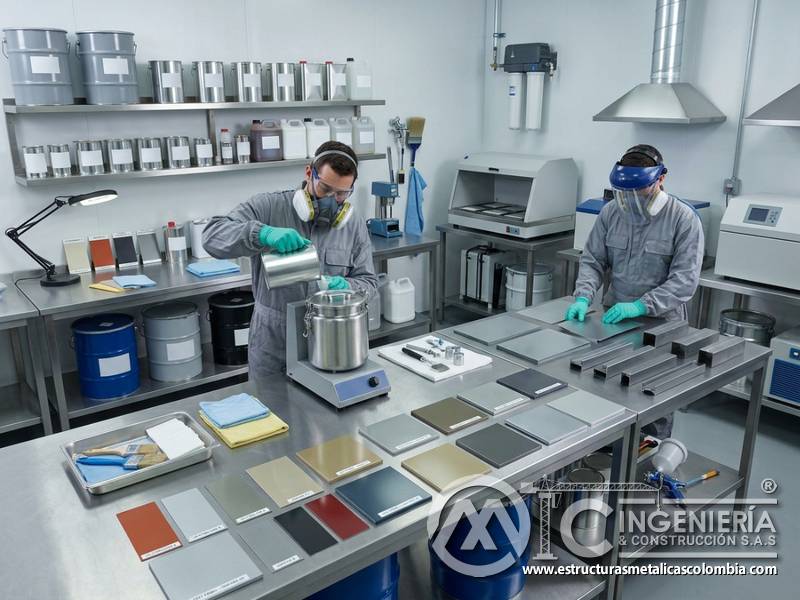 Aditivos estabilizadores UV y HALS para pintura industrial en Bogotá, Colombia. Montajes, Ingeniería y Construcción. MIC SAS.
