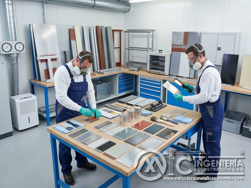 Selección de pintura industrial para adherencia óptima según sustrato en Bogotá, Colombia. Montajes, Ingeniería y Construcción. MIC SAS.