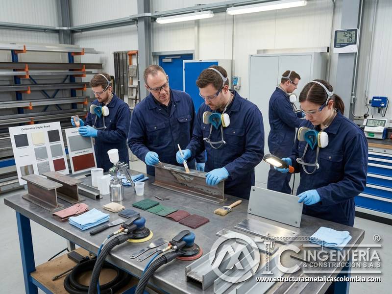 capacitación del personal para prevenir levantamiento de pintura en Bogotá, Colombia. Montajes, Ingeniería y Construcción. MIC SAS.