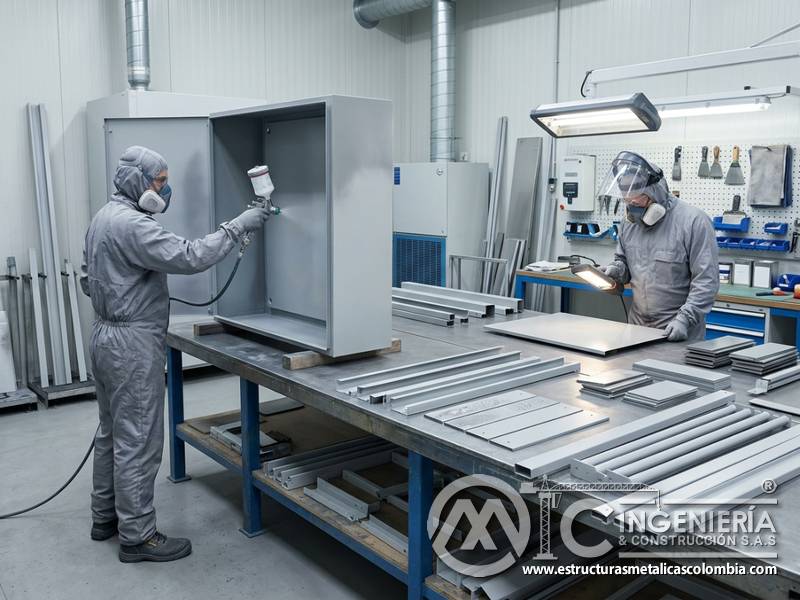 Técnica de aplicación para evitar burbujas en pintura industrial en Bogotá, Colombia. Montajes, Ingeniería y Construcción. MIC SAS.