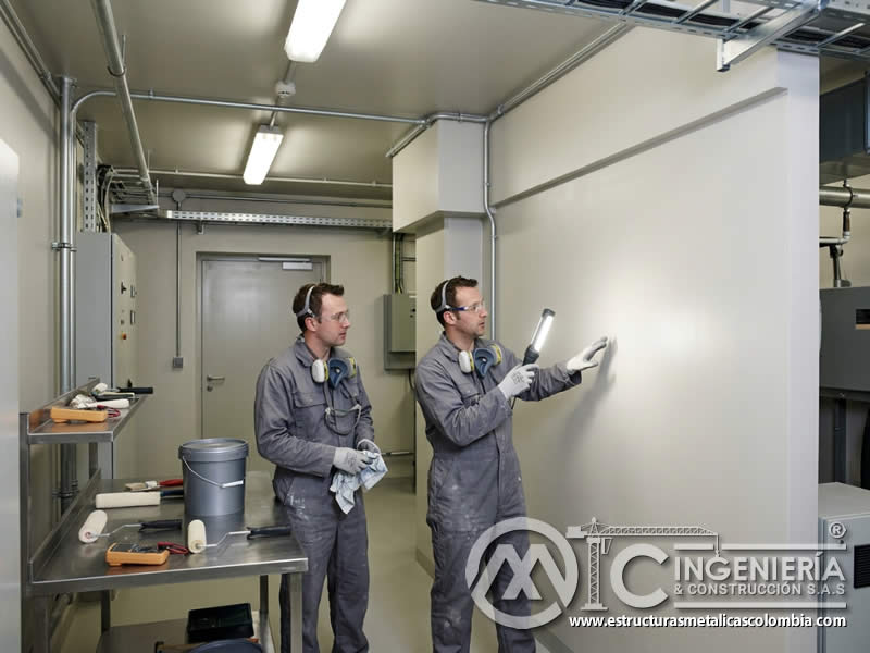 Pinturas acrílicas de interiores para superficies arquitectónicas en Bogotá, Colombia. Montajes, Ingeniería y Construcción. MIC SAS.