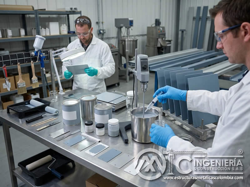 Aditivos en pinturas acrílicas para mejorar desempeño industrial en Bogotá, Colombia. Montajes, Ingeniería y Construcción. MIC SAS.