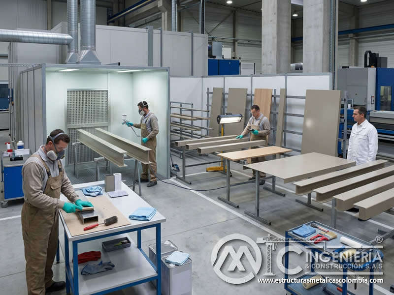 Secado rápido de pinturas acrílicas para eficiencia industrial en Bogotá, Colombia. Montajes, Ingeniería y Construcción. MIC SAS.