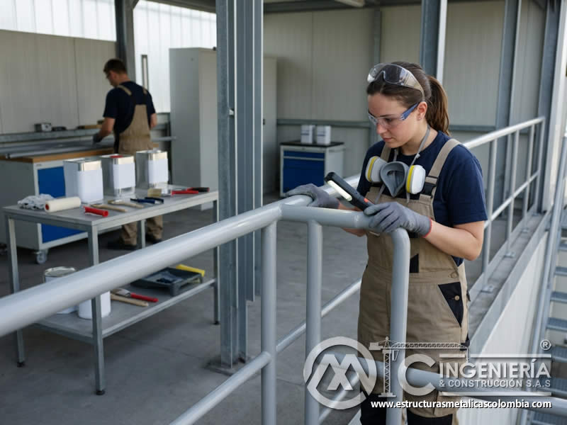 Pintura alquídica para cercas y barandas de madera en Bogotá, Colombia. Montajes, Ingeniería y Construcción. MIC SAS.