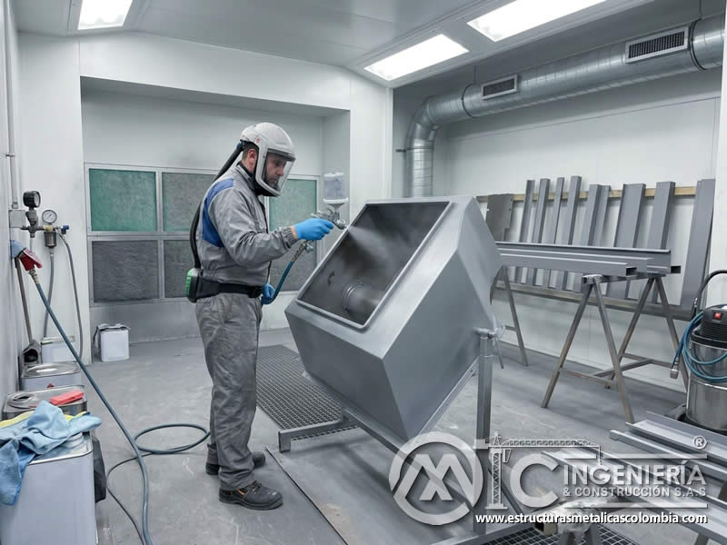 Recubrimientos base solvente para metales industriales en Bogotá, Colombia. Montajes, Ingeniería y Construcción. MIC SAS.