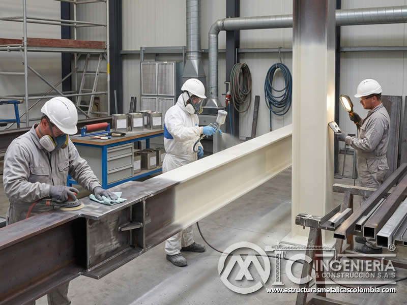 Adherencia y durabilidad de pinturas ignífugas en estructuras en Bogotá, Colombia. Montajes, Ingeniería y Construcción. MIC SAS.