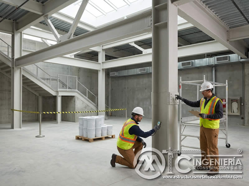 Pinturas ignífugas para edificios públicos y comerciales en Bogotá, Colombia. Montajes, Ingeniería y Construcción. MIC SAS.