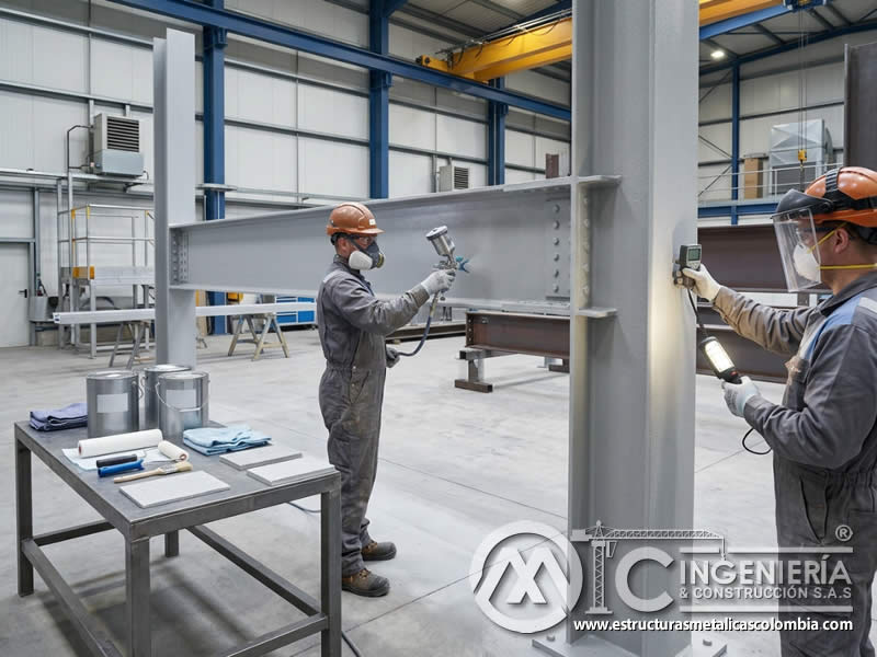 Pinturas ignífugas en hormigón y madera para protección pasiva en Bogotá, Colombia. Montajes, Ingeniería y Construcción. MIC SAS.
