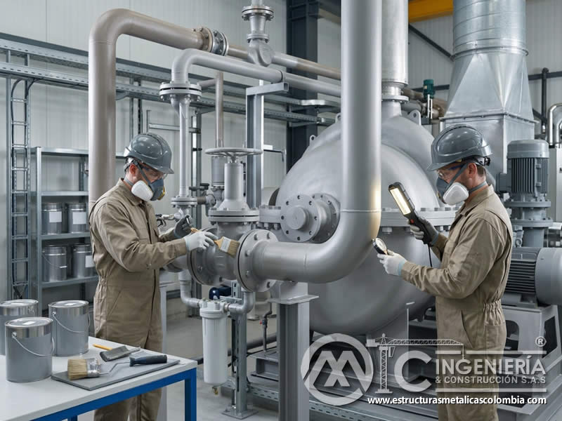 Pinturas para altas temperaturas en industria petroquímica en Bogotá, Colombia. Montajes, Ingeniería y Construcción. MIC SAS.