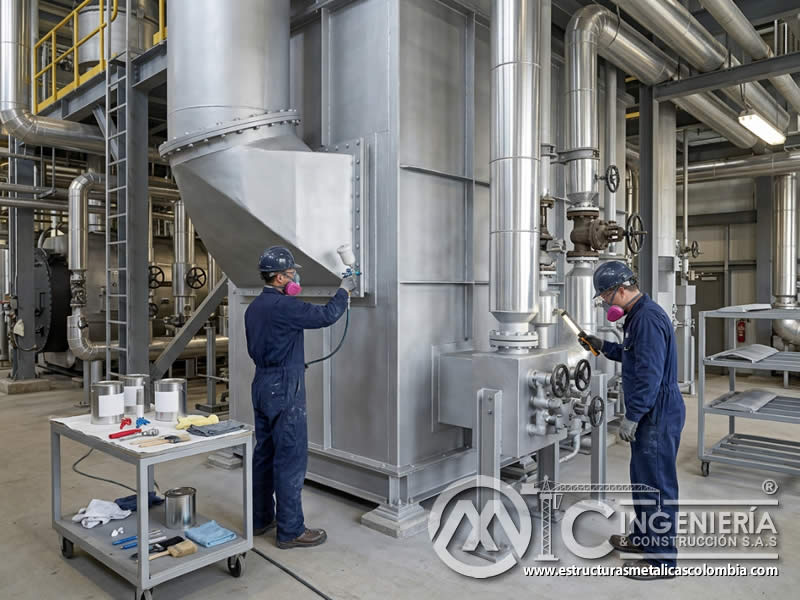 Pinturas para hornos y calderas industriales en Bogotá, Colombia. Montajes, Ingeniería y Construcción. MIC SAS.