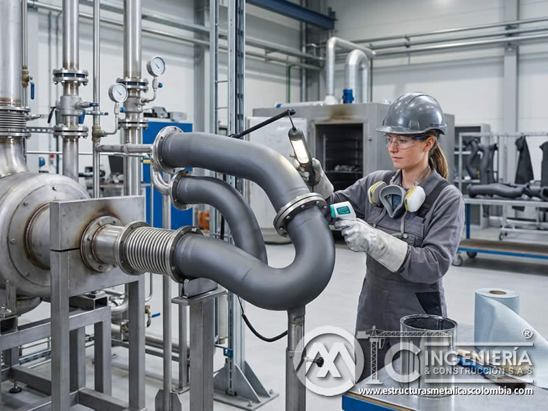 Flexibilidad térmica de recubrimientos para altas temperaturas en Bogotá, Colombia. Montajes, Ingeniería y Construcción. MIC SAS.
