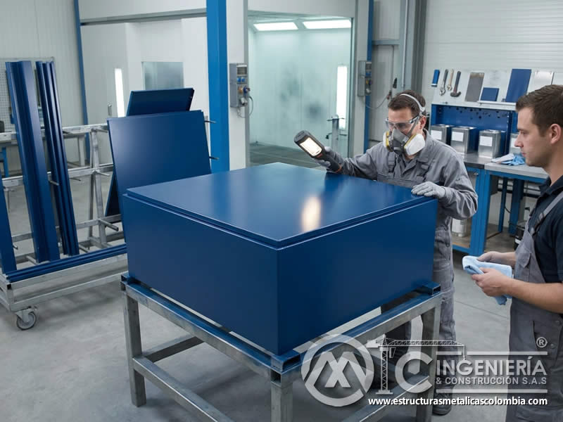 Pinturas poliuretánicas industriales para protección y acabado en Bogotá, Colombia. Montajes, Ingeniería y Construcción. MIC SAS.